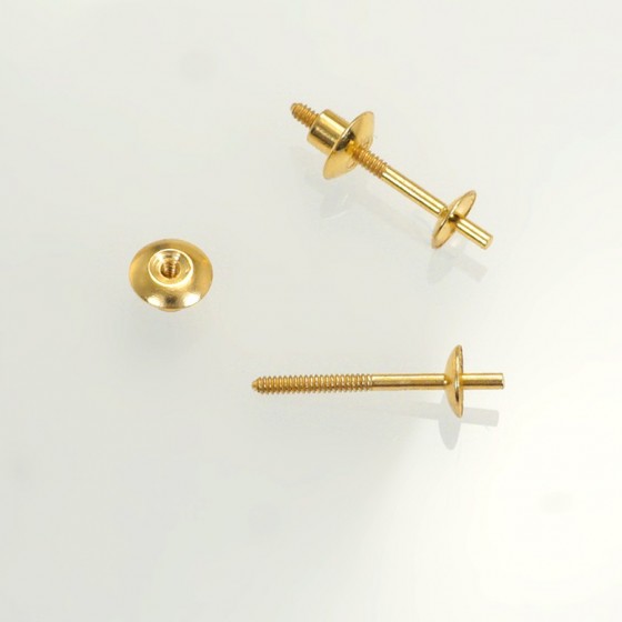 Ref. 227 Doppelter Ohrstecker mit Gewinde