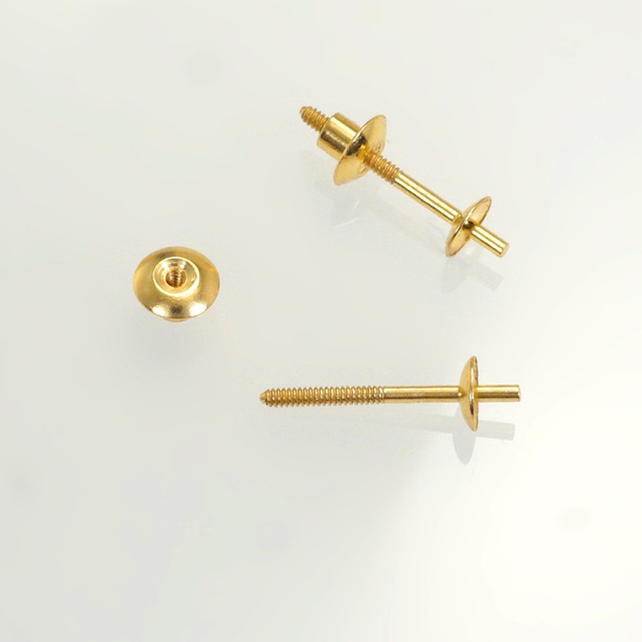 Ref. 227 Doppelter Ohrstecker mit Gewinde